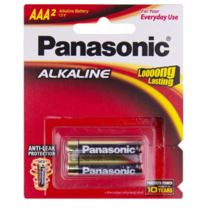 25921-3412175.png Panasonic AAA Alkaline Battery 2 Pack - Image 1