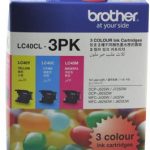 Brother LC40CL3PK CMY Colour Ink Cartridges (Triple Pack)