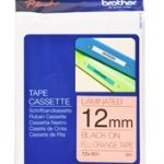 Brother TZe-B31 12mm x 8m Black on Fluro Orange Tape