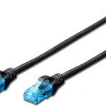 Digitus UTP CAT5e Patch Lead - 0.5M Black