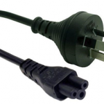 3 Pin Power Lead (M) to C5 Clover (M) 1m Power Cable - Bulk