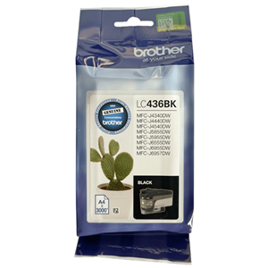 22807-5410297-1 Brother LC436BK Black Ink Cartridge - Image 1